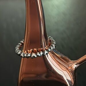 Pandora silver stacking ring. Size 7. Small heart band